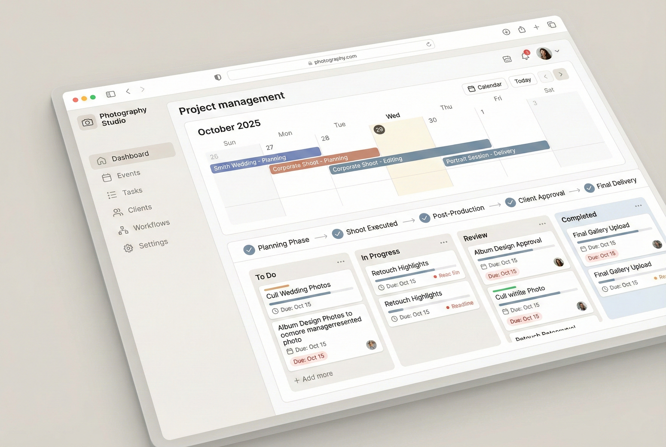 Event & Project Scheduling
